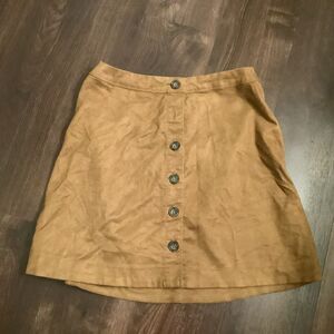 Abercrombie Button Suede Skirt size smalll